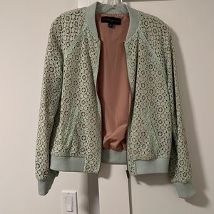 Victoria Beckham for target sea foam green lace jacket